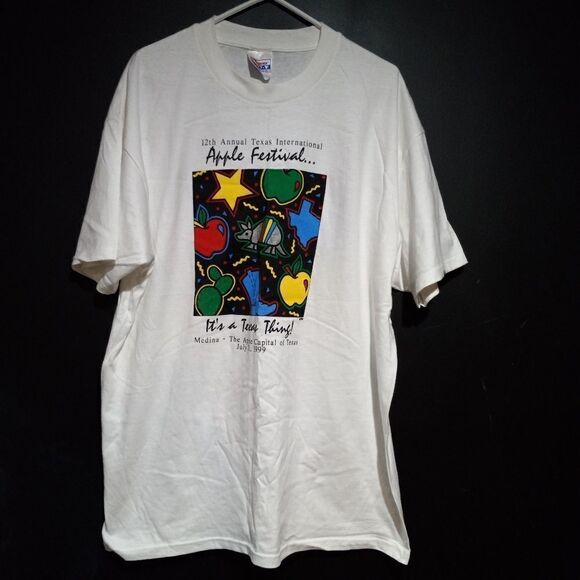 Vintage 1999 Apple Festival - Texas T-Shirt - Picture 1 of 5